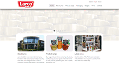 Desktop Screenshot of larcofoods.com